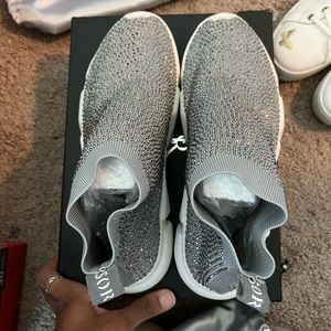 Grey GSUWOO Sparkle Shoes